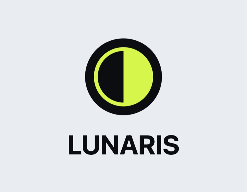 Um logo sobre um fundo sólido, antes de recortar